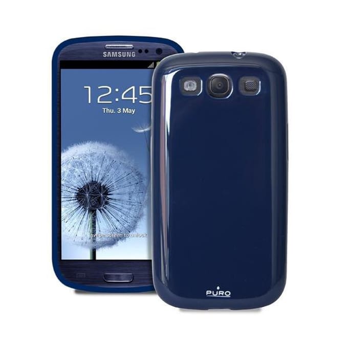 PURO Samsung Samsung Galaxy S III Plasma Cover - Dark Blauw