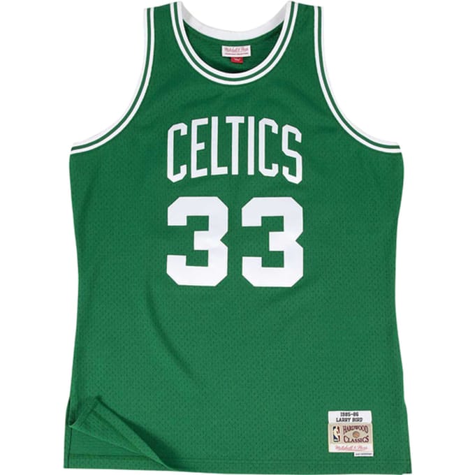 Mitchell And Ness NBA Boston Celtics 1985-1986 Larry Bird Shirt Groen