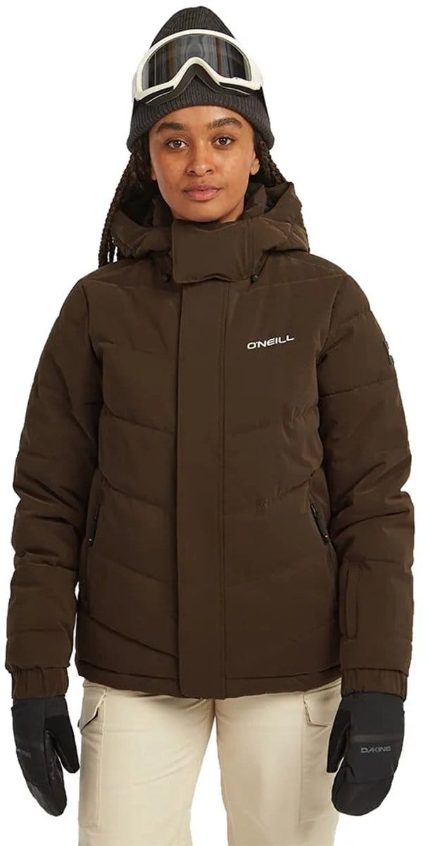 O´neill Fwc Cruz Hybrid Puffer Snow Jas Bruin S Vrouw