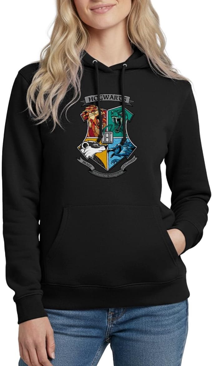 Harry Potter Hogwarts Logo Hoodie Dames