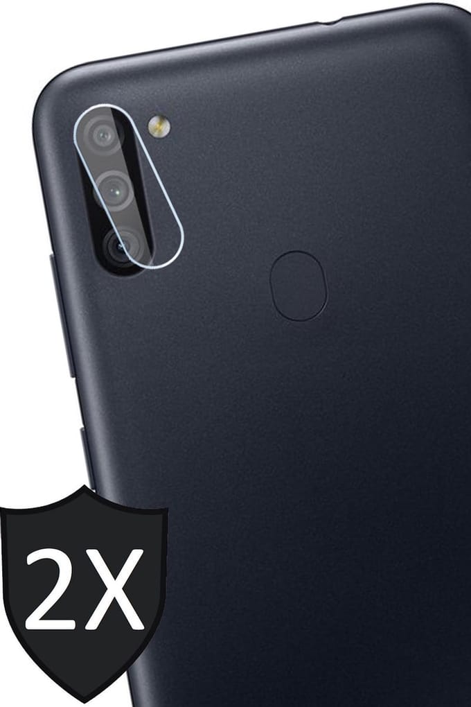 Screenprotector geschikt voor Samsung M11 - 2x Camera Lens Screen Protector Glas