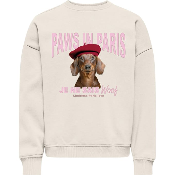 ONLY - KOGBILA L/S OVZ PRINT O-NECK SWT NOOS Dames Trui