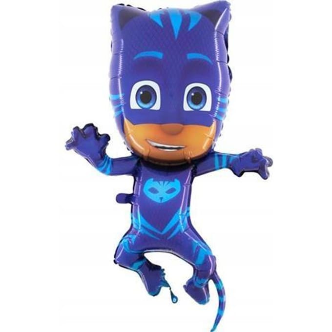 Ballon en Aluminium - Pj Masks Les Pyjamasques Connor Catboy Bleu