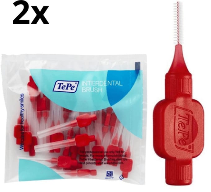TePe Ragers Rood - 2 x 25 stuks - Voordeelverpakking