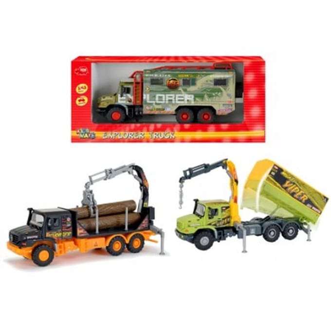 Dickie Toys Explorer Truck 1:43 - 3 typen