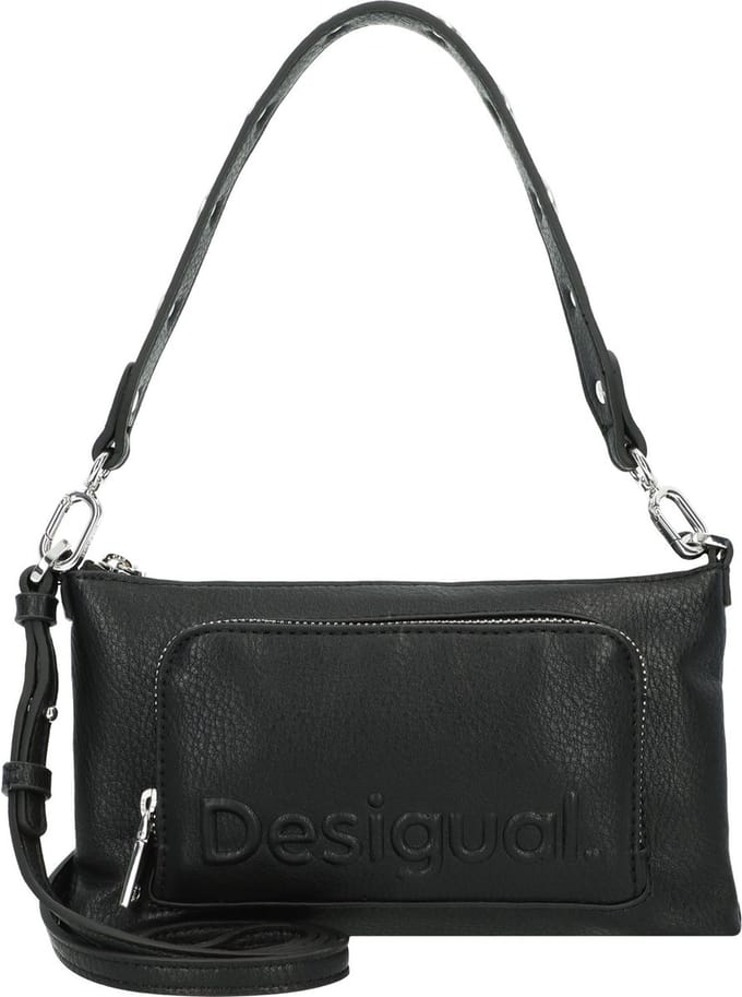 Desigual Schoudertas Half Logo Monica Crossbodybag Black Zwart