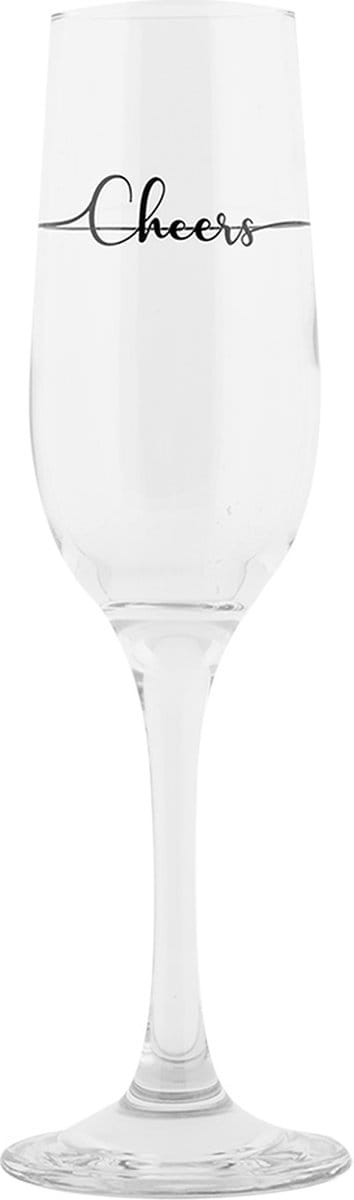 Clayre & Eef Champagneglas 200 ml Transparant Glas