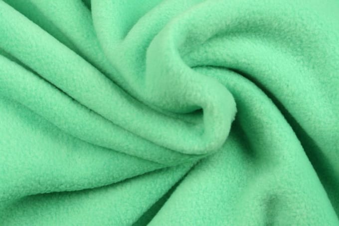 10 meter fleece stof - Mintgroen - 100% polyester