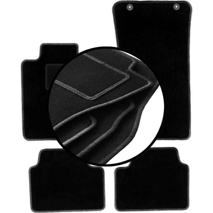 Complete set veloursmatten voor: Alfa Romeo Giulia 2x4 (2WD) sedan (2016-)