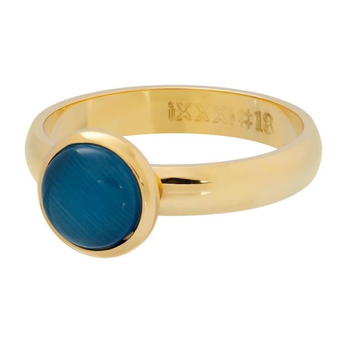 iXXXi Vulring Cat Eye Blue 10 mm Goud | Maat 17