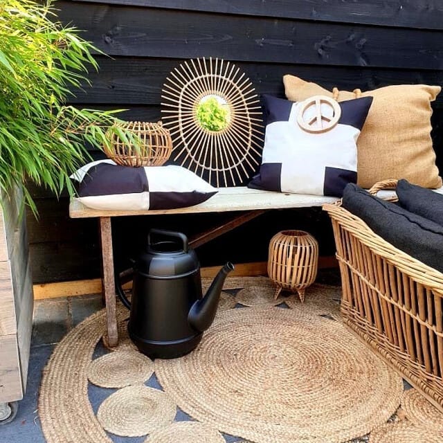 Gek op kussens! Sierkussen dano black/white #2 outdoor | 45 x 45 cm | katoen/polyester