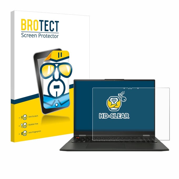 BROTECT - Screenprotector voor ASUS Vivobook S 16 Flip OLED TP3604 - Folie Beschermfolie transparant