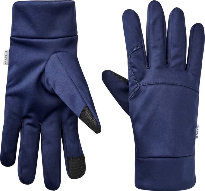 ShapeFit | Dunne marineblauwe polyester handschoenen geschikt voor touchscreens