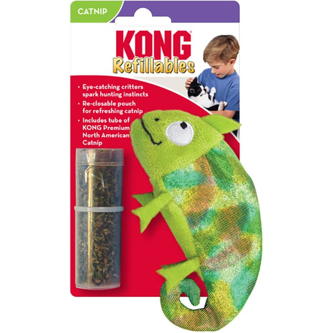 KONG Refillables Kattenspeelgoed Kameleon