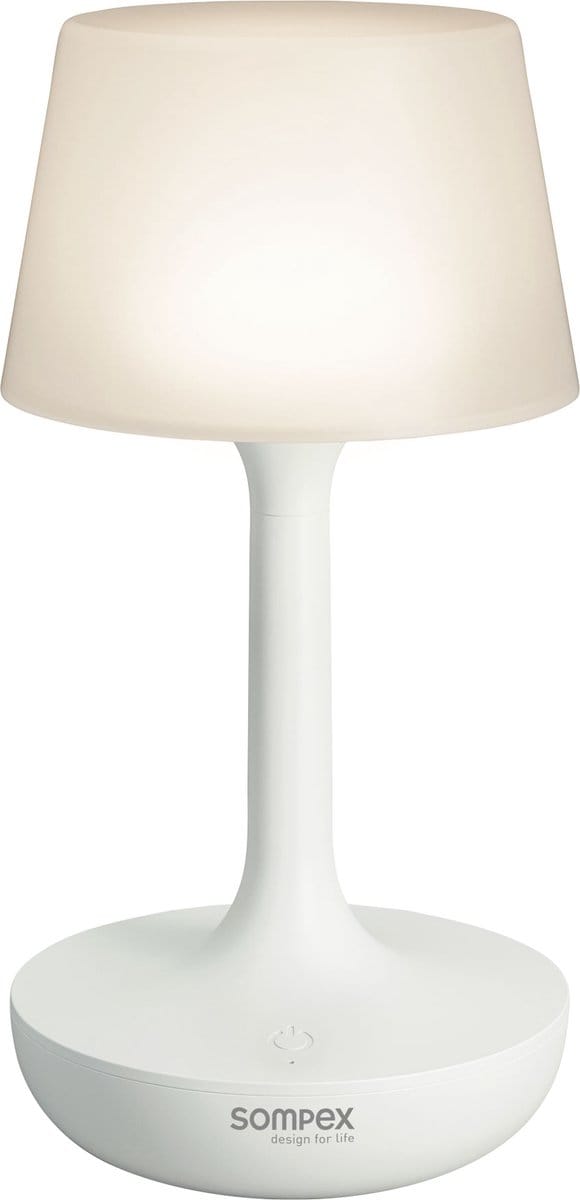 Sompex tafellamp Ginn | Wit| Oplaadbaar| RGB verlichting | Spatwaterdicht