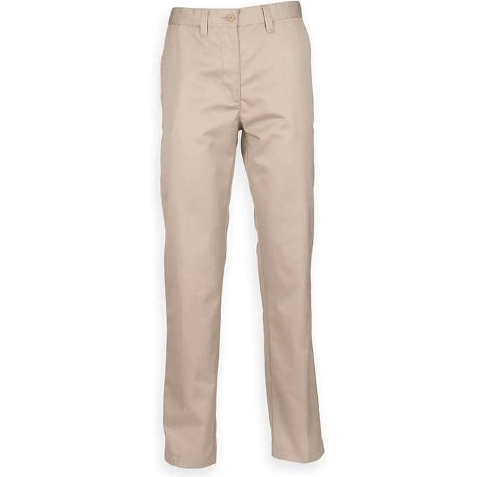 Katoenen chino broek voor dames Henbury