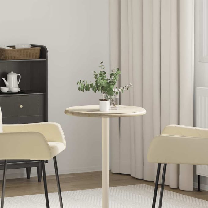 vidaXL - Tafelblad - Ø50x2,5 - cm - marmer - crèmekleurig