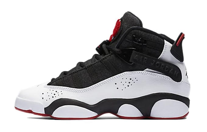 Jordan 6 Rings Noir Gym Red GS 323419-012 35.5