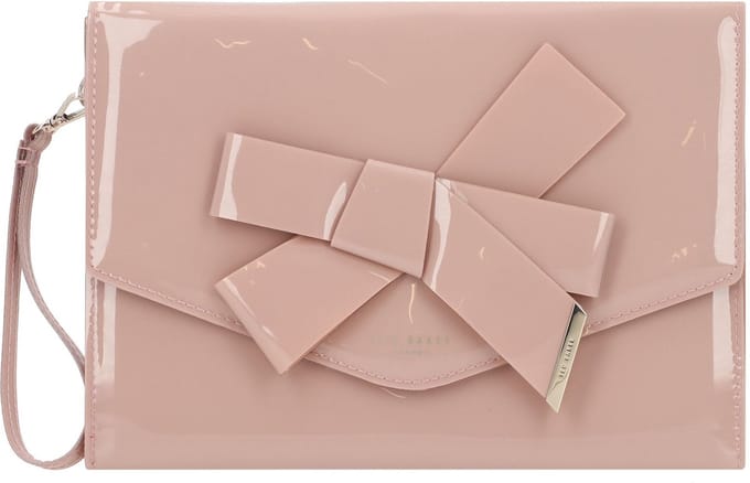 Ted Baker Koppeling Avondtas Nikkey Knot Bow Envelope Pouch Pl - Pink Oud roze