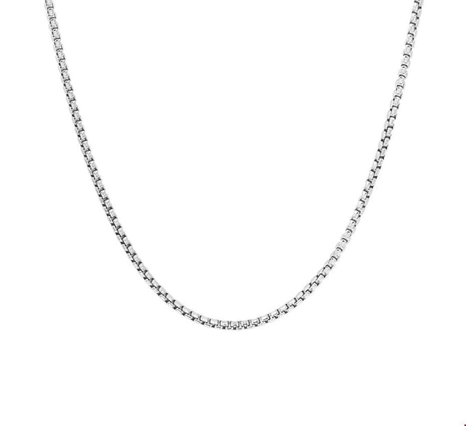 Zilver Gerhodineerde Collier venetiaans bol 1 1329082 42 cm