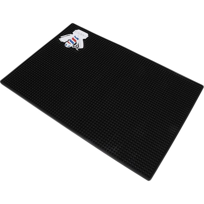 Professionele Salon Bureau Antislip Mat Flexibele Kapperszaak Kapsel Warmte-isolerende Mat black