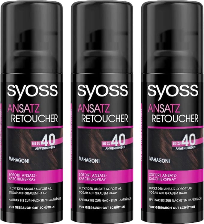 Syoss Uitgroeispray Donker Mahonie 3x