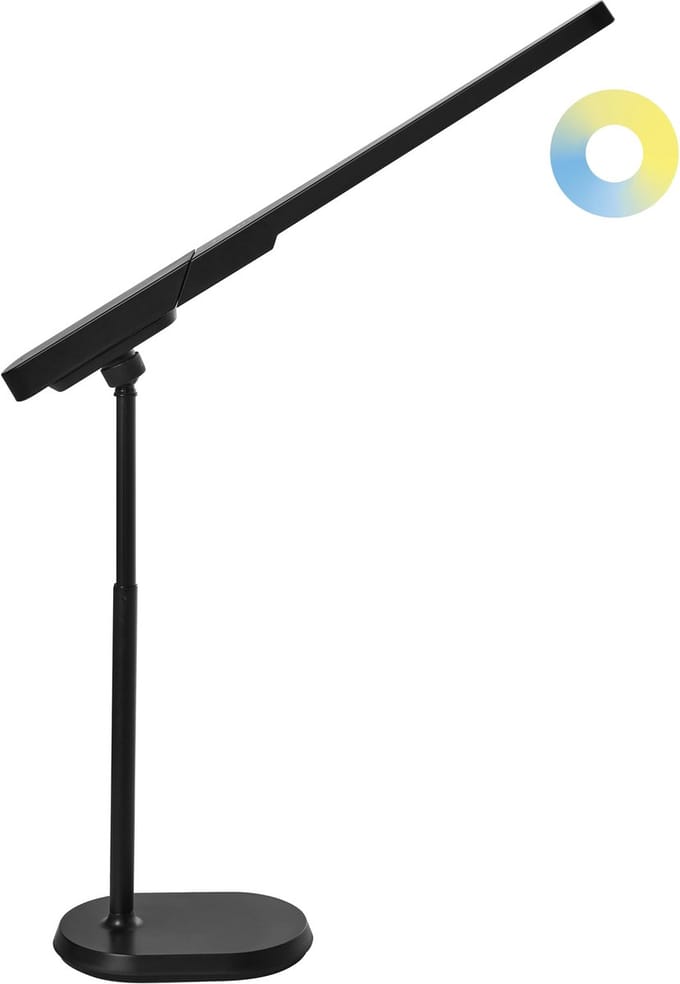 TUCANA - Bureaulamp LED - Zwart - Synthetisch materiaal