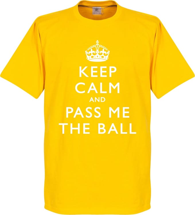 Keep Calm And Pass The Ball T-Shirt - S