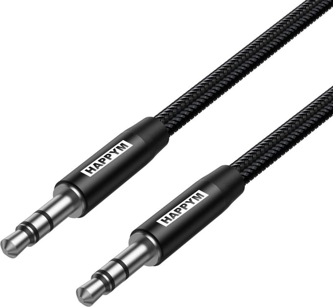 AUX kabel 3.5mm naar 3.5mm – 1 Meter - Zwart