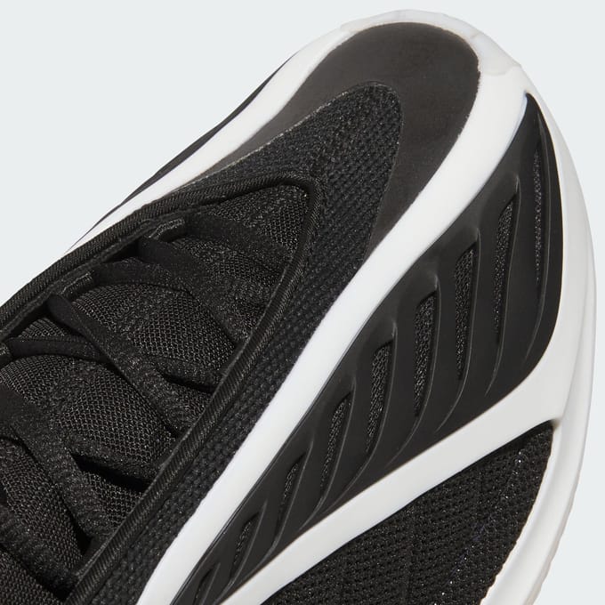Adidas Anthony Edwards Sneakers Heren - Zwart - Maat 46 - Mesh/Synthetisch