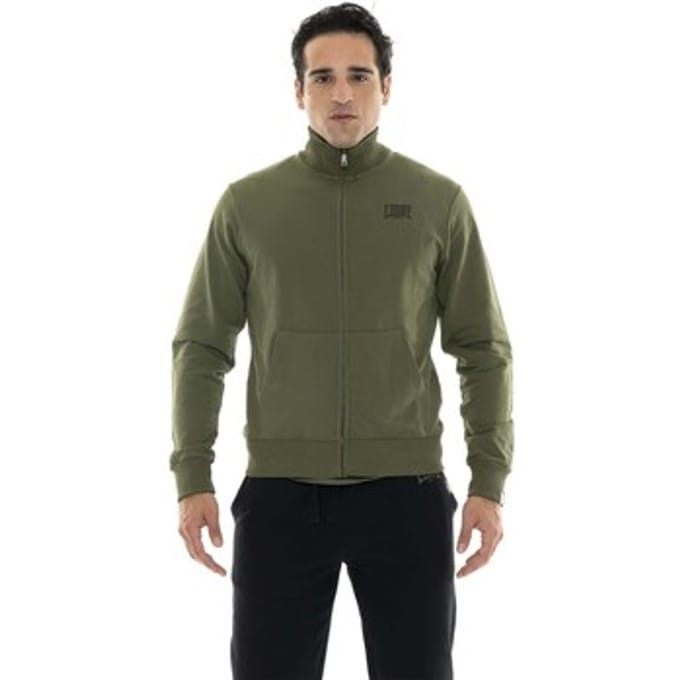 Sweaters Leone 1947 Man Full Zip Basic Small Logo
