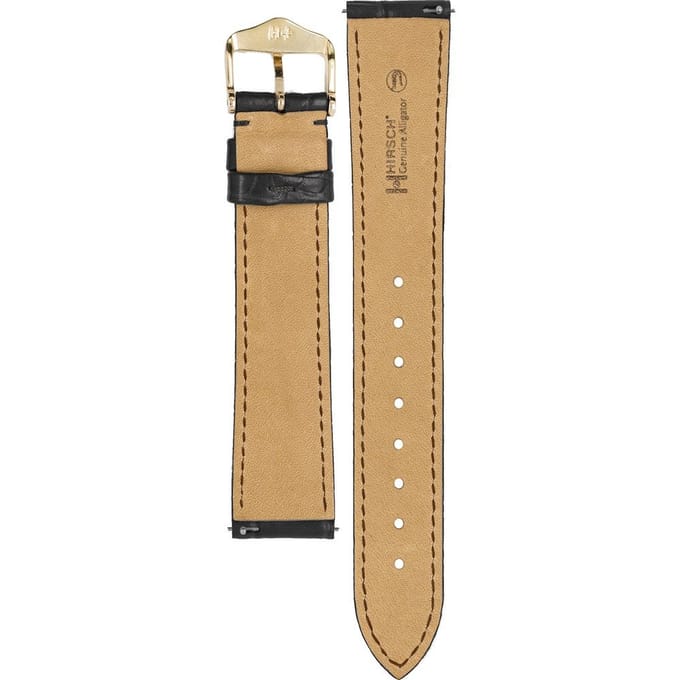 Hirsch 10200759-1-16 Genuine Alligator Horlogeband