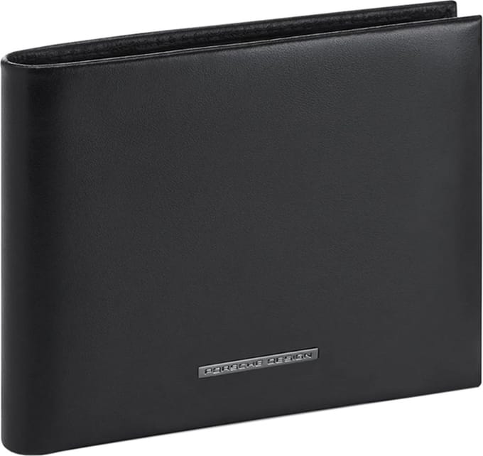 PORSCHE DESIGN Leren Portemonnee Classic Billfold 3 Black Zwart