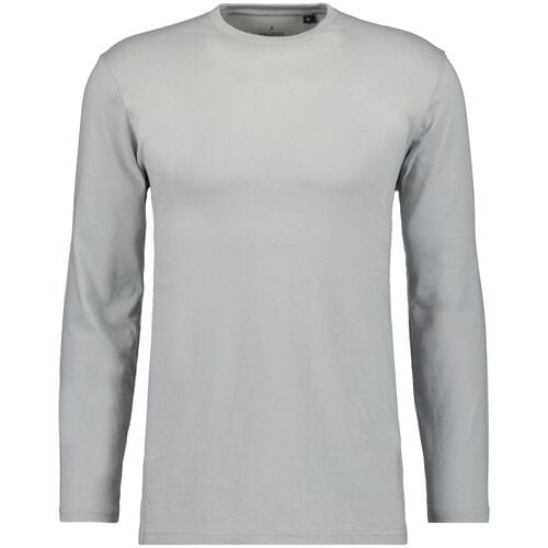 Ragman T-Shirt Long Sleeve Round Neck Cotton Silver / male
