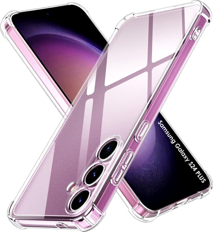 Hoesje voor Samsung Galaxy S24 Plus backcover Shockproof siliconen Transparant