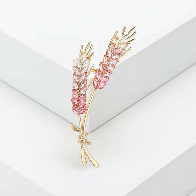 Modieuze En Exquise Tarweaar Broche, Damesjas En Pak Accessoires, Stijlvolle Borstbloem Gesp Pin
