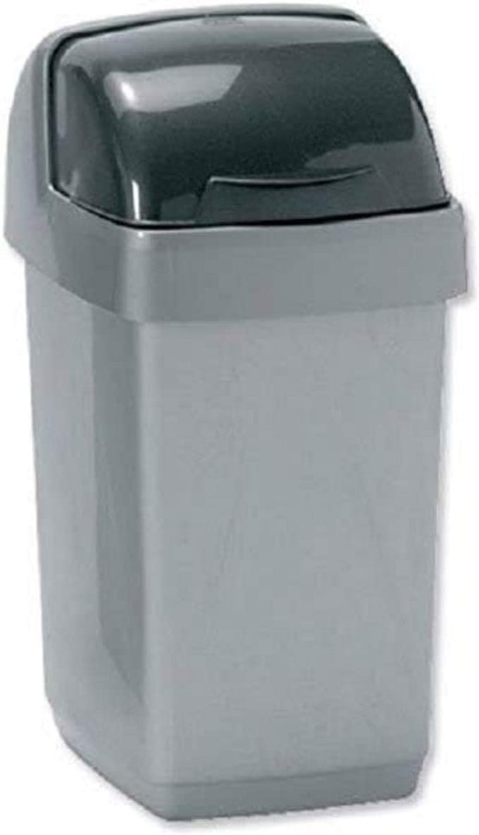 10 Liter Pedaalemmer met Roldeksel en Metallic Afwerking