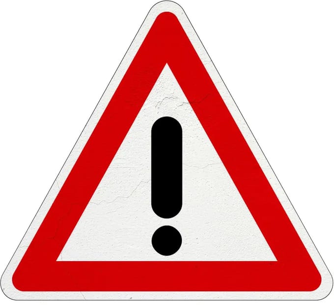 Let op gevaar bord - J37 | Sign Again materiaal | 40 cm