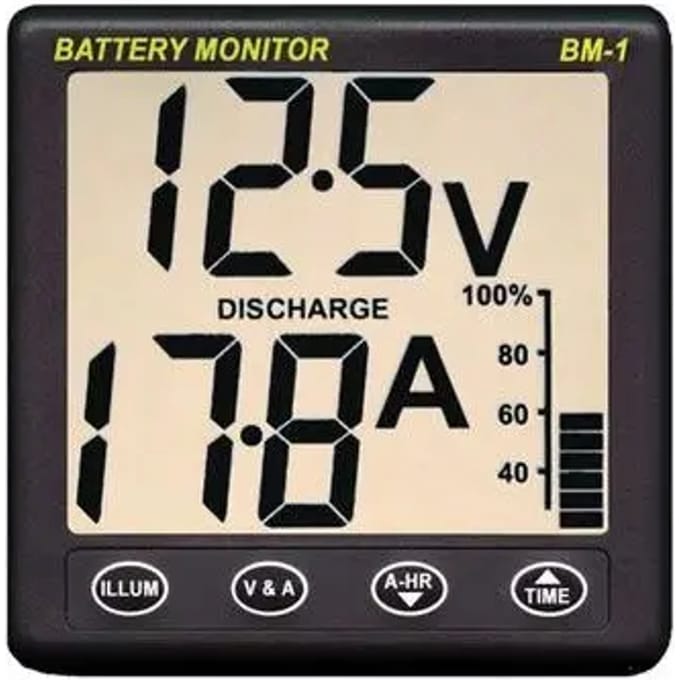 Battery manager - shunt 100 amp 5 m aansluitkabel Nasa BM-1