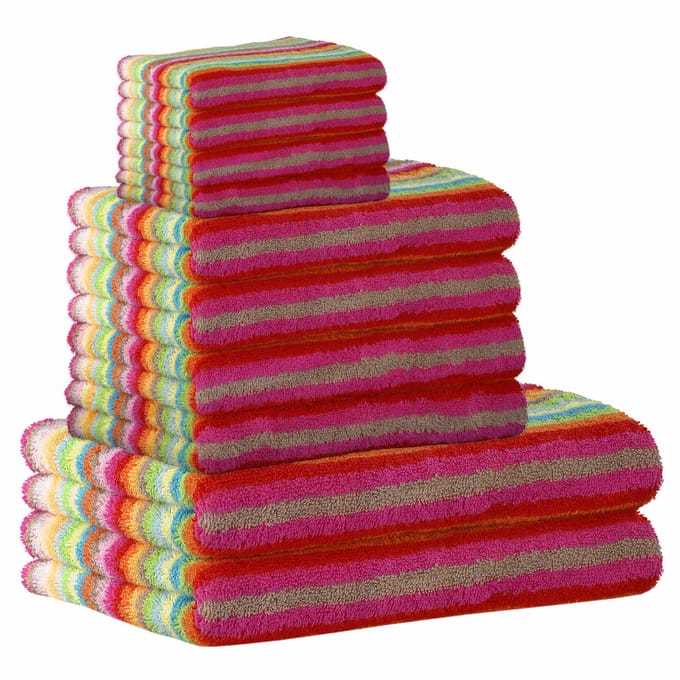Cawoe Handdoek Life Style Een maat, 50x100 Set van 10