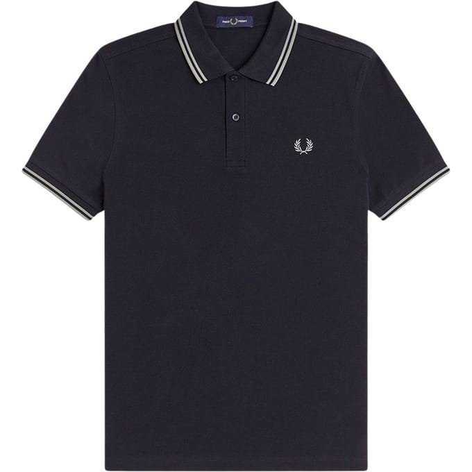 Fred Perry Twin tipped fred perry shirt - navy seagrass
