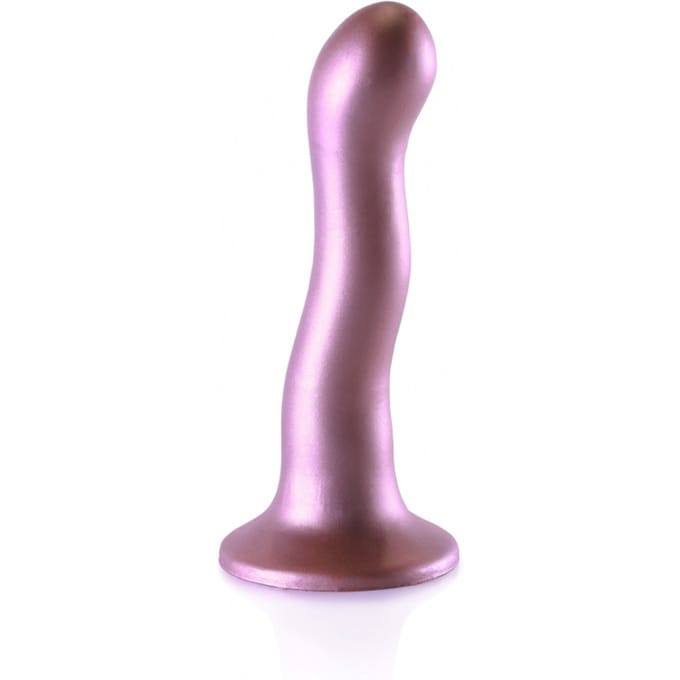 Ouch! by Shots Ultra Zachte siliconen Curvy G-Spot Dildo - 7'' / 17 cm - Roségoud - Roze