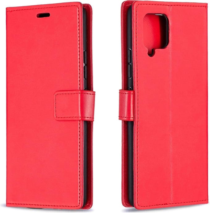 Bookcase Geschikt voor: Huawei Y5p - Rood - portemonnee hoesje