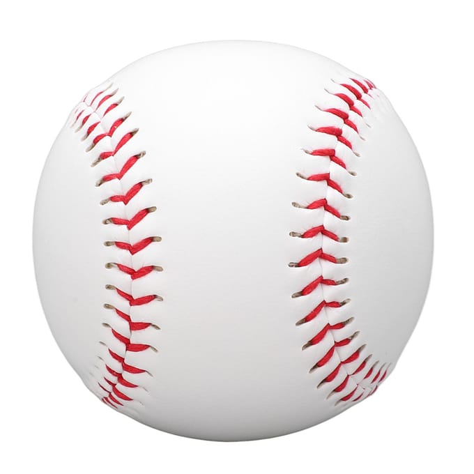 Standaard 9 Inch Handgemaakte Baseballs Rubber Binnenkant Zachte Baseball 7.2cm Softbal Trainingsbal white
