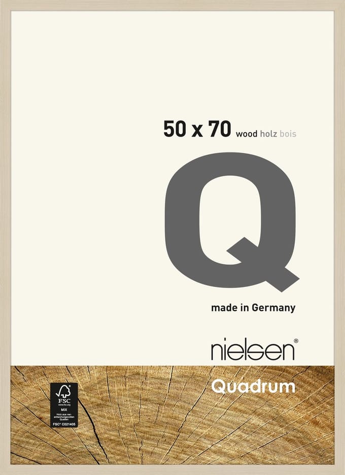Nielsen Quadrum Houten Wissellijst Maple 50x70cm