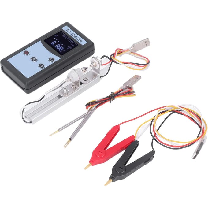 Testeur de résistance interne de batterie au lithium Instrument de test de mesure d'énergie électrique portable white
