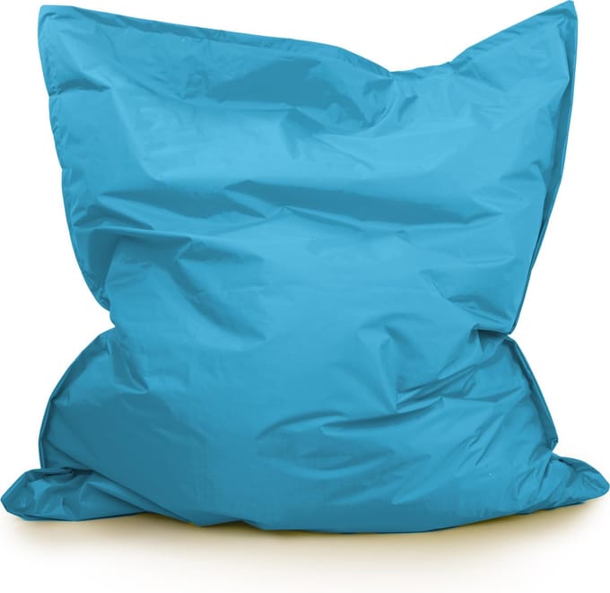 Drop & Sit - Grote Zitzak - Nylon - Zitzakfauteuil - Woonkamerzitzak - Turquoise - 130 x 150 cm