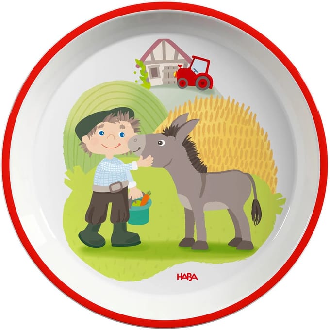 Haba servies bordje Boerderi 18 cm