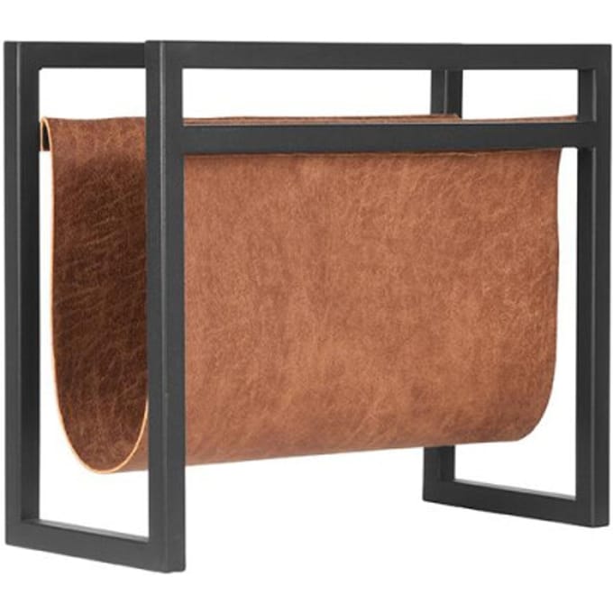 Label51 Wanddecoratie Magazinehouder Cognac Leder