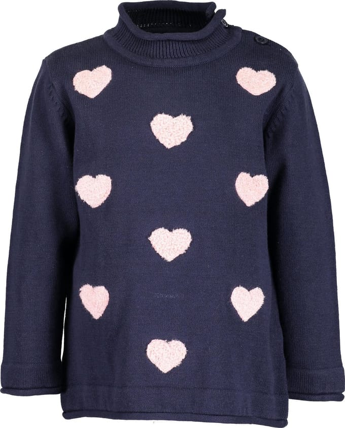 Blue Seven Meisjes Trui - donker blauw - Maat 62